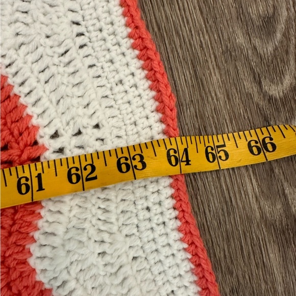 Granny blanket hand knit Vintage Square  Afghan Throw Blanket Multi Colour - Picture 5 of 6